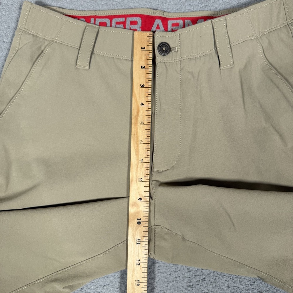 Under Armour Pants Mens 32x32 Brown Matchplay Golf Stretch Chino Trousers Logo - Picture 6 of 11